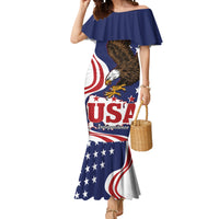 United States Independence Day Mermaid Dress USA Bald Eagle Happy 4th Of July - Wonder Print Shop