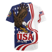 United States Independence Day Rugby Jersey USA Bald Eagle Happy 4th Of July - Wonder Print Shop