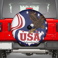 United States Independence Day Spare Tire Cover USA Bald Eagle Happy 4th Of July - Wonder Print Shop