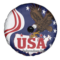 United States Independence Day Spare Tire Cover USA Bald Eagle Happy 4th Of July - Wonder Print Shop