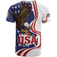 United States Independence Day T Shirt USA Bald Eagle Happy 4th Of July - Wonder Print Shop