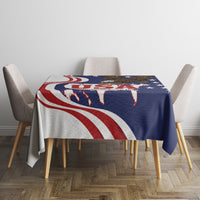 United States Independence Day Tablecloth USA Bald Eagle Happy 4th Of July - Wonder Print Shop