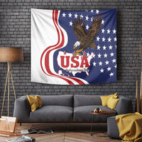 United States Independence Day Tapestry USA Bald Eagle Happy 4th Of July - Wonder Print Shop