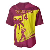 Custom West Indies Cricket Baseball Jersey 2024 World Cup Go Windies - Wonder Print Shop