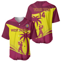 Custom West Indies Cricket Baseball Jersey 2024 World Cup Go Windies - Wonder Print Shop