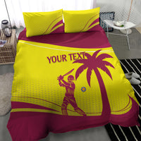 Custom West Indies Cricket Bedding Set 2024 World Cup Go Windies - Wonder Print Shop