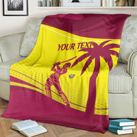 Custom West Indies Cricket Blanket 2024 World Cup Go Windies