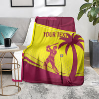 Custom West Indies Cricket Blanket 2024 World Cup Go Windies