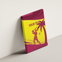 Custom West Indies Cricket Canvas Wall Art 2024 World Cup Go Windies - Wonder Print Shop
