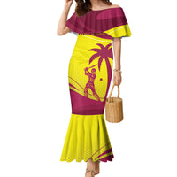 Custom West Indies Cricket Family Matching Mermaid Dress and Hawaiian Shirt 2024 World Cup Go Windies - Wonder Print Shop