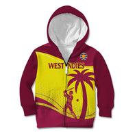 Custom West Indies Cricket Kid Hoodie 2024 World Cup Go Windies - Wonder Print Shop