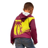 Custom West Indies Cricket Kid Hoodie 2024 World Cup Go Windies - Wonder Print Shop