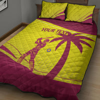 Custom West Indies Cricket Quilt Bed Set 2024 World Cup Go Windies - Wonder Print Shop