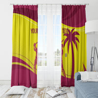 Custom West Indies Cricket Window Curtain 2024 World Cup Go Windies - Wonder Print Shop