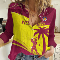 Custom West Indies Cricket Women Casual Shirt 2024 World Cup Go Windies - Wonder Print Shop