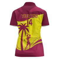 Custom West Indies Cricket Women Polo Shirt 2024 World Cup Go Windies - Wonder Print Shop