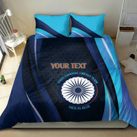 Custom India Cricket Bedding Set 2024 World Cup Go Men in Blue - Wonder Print Shop