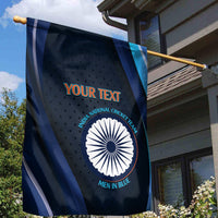 Custom India Cricket Garden Flag 2024 World Cup Go Men in Blue - Wonder Print Shop