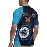 Custom India Cricket Rugby Jersey 2024 World Cup Go Men in Blue - Wonder Print Shop