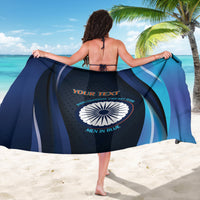 Custom India Cricket Sarong 2024 World Cup Go Men in Blue - Wonder Print Shop
