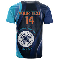 Custom India Cricket T Shirt 2024 World Cup Go Men in Blue - Wonder Print Shop