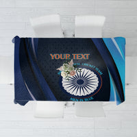 Custom India Cricket Tablecloth 2024 World Cup Go Men in Blue - Wonder Print Shop