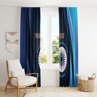Custom India Cricket Window Curtain 2024 World Cup Go Men in Blue - Wonder Print Shop