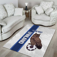 Custom Finland Football Area Rug Suomi Come On Huuhkajat