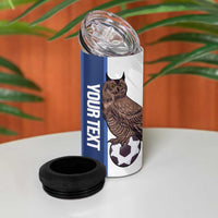 Custom Finland Football 4 in 1 Can Cooler Tumbler Suomi Come On Huuhkajat