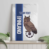 Custom Finland Football Canvas Wall Art Suomi Come On Huuhkajat