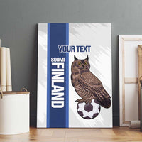 Custom Finland Football Canvas Wall Art Suomi Come On Huuhkajat