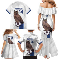 Custom Finland Football Family Matching Mermaid Dress and Hawaiian Shirt Suomi Come On Huuhkajat