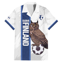 Custom Finland Football Family Matching Mermaid Dress and Hawaiian Shirt Suomi Come On Huuhkajat