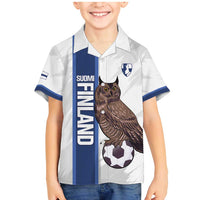 Custom Finland Football Family Matching Mermaid Dress and Hawaiian Shirt Suomi Come On Huuhkajat