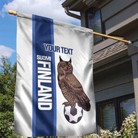 Custom Finland Football Garden Flag Suomi Come On Huuhkajat