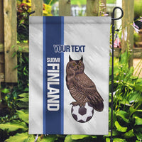 Custom Finland Football Garden Flag Suomi Come On Huuhkajat