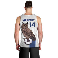 Custom Finland Football Men Tank Top Suomi Come On Huuhkajat