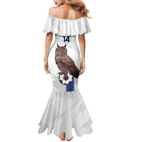 Custom Finland Football Mermaid Dress Suomi Come On Huuhkajat