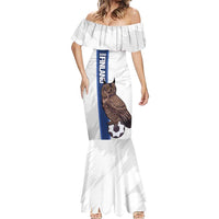 Custom Finland Football Mermaid Dress Suomi Come On Huuhkajat