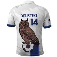 Custom Finland Football Polo Shirt Suomi Come On Huuhkajat