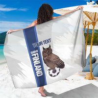 Custom Finland Football Sarong Suomi Come On Huuhkajat