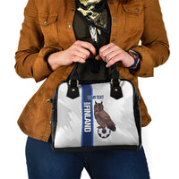 Custom Finland Football Shoulder Handbag Suomi Come On Huuhkajat