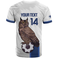 Custom Finland Football T Shirt Suomi Come On Huuhkajat