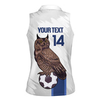 Custom Finland Football Women Sleeveless Polo Shirt Suomi Come On Huuhkajat