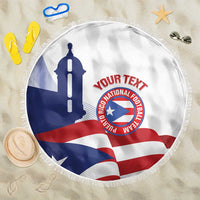 Custom Puerto Rico Football Beach Blanket Vamos Los Boricuas