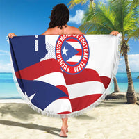 Custom Puerto Rico Football Beach Blanket Vamos Los Boricuas