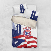 Custom Puerto Rico Football Bedding Set Vamos Los Boricuas