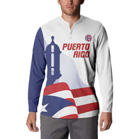Custom Puerto Rico Football Button Sweatshirt Vamos Los Boricuas
