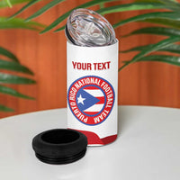 Custom Puerto Rico Football 4 in 1 Can Cooler Tumbler Vamos Los Boricuas
