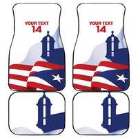 Custom Puerto Rico Football Car Mats Vamos Los Boricuas